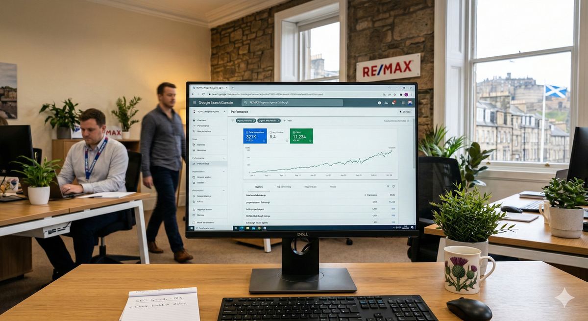 Search console analytics dashboard